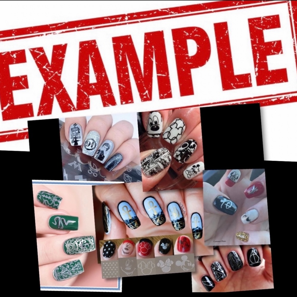 $5 NAIL STAMPING PLATE. STAINLESS STEEL WITH PLASTIC BASE. NEW. $5 IF BUNDLED - Picture 4 of 15